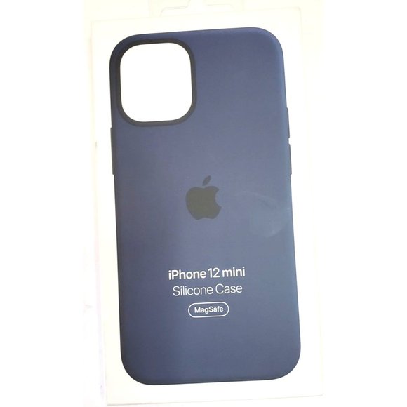 New Apple iPhone 12 Mini MagSafe Silicone Deep Navy  Case - Picture 1 of 3